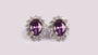 Amethyst Cubic Zirconic  Earring
