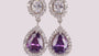 Amethyst Cubic Zirconic Earring
