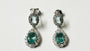 Aquamarine Cubic Zirconia Earring