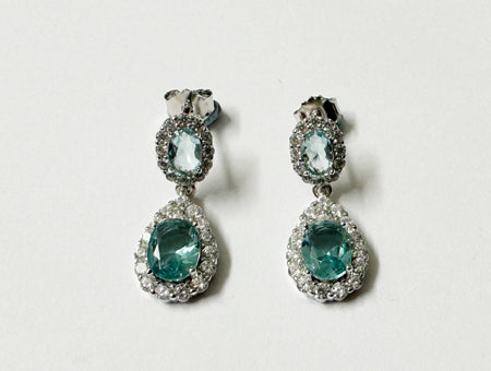 Aquamarine Cubic Zirconia Necklace