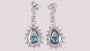Aquamarine Cubic Zirconia Earring