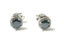Black & White Cubic Zirconia Silver Earring