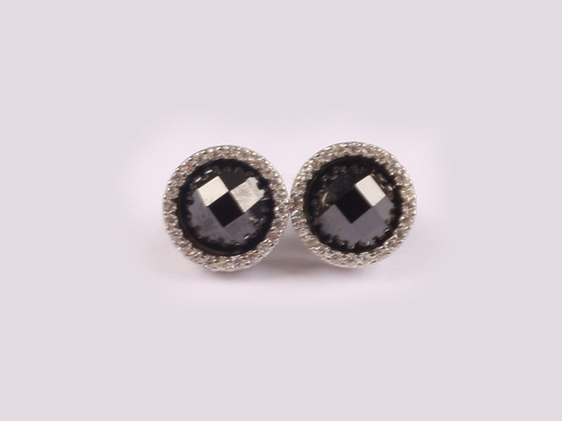 Black Cubic Zirconia  Earring