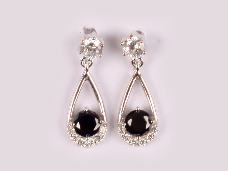 Black Cubic Zirconia Earring