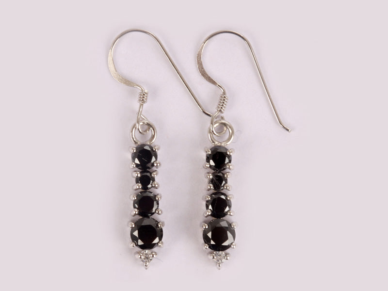 Black Cubic Zirconia Earring