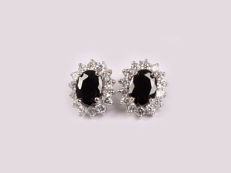 Black Cubic Zirconia Earring