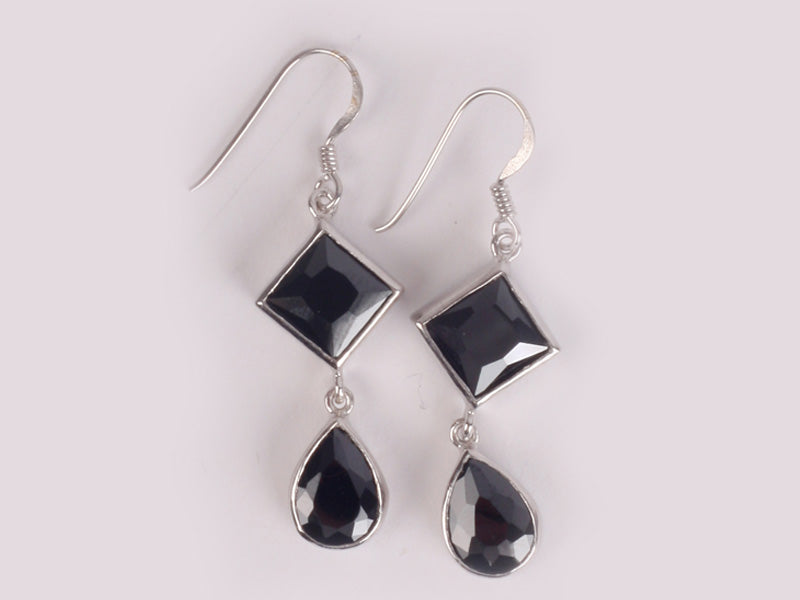 Black Cubic Zirconia  Earring