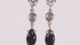Black Cubic Zirconia  Earring