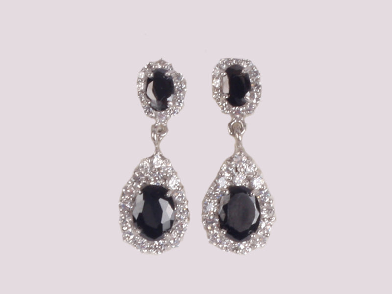 Black Cubic Zirconia Earring
