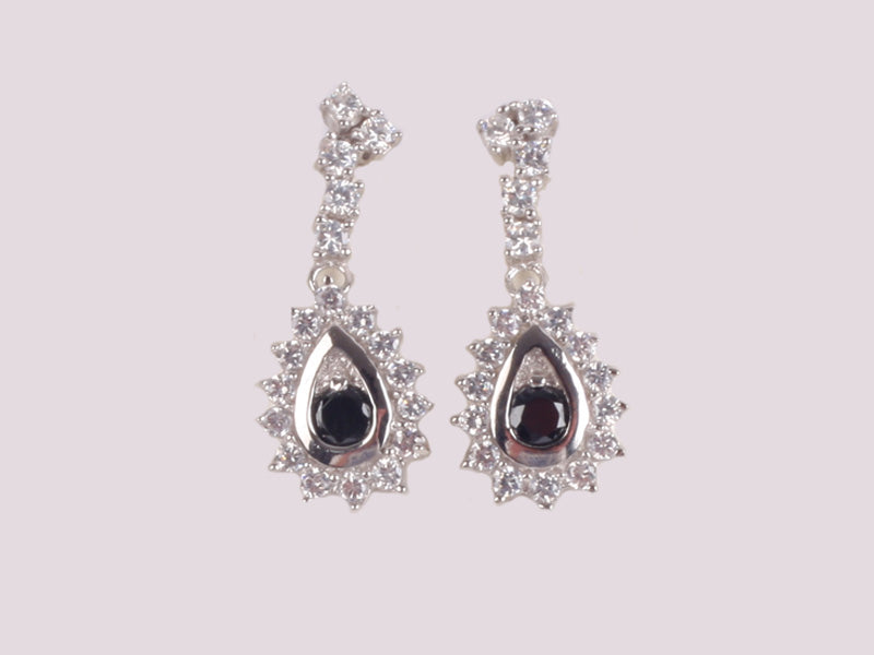 Black Cubic Zirconia Earring