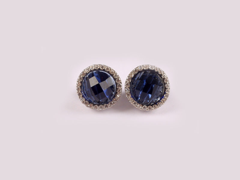 Sapphire Cubic Zirconic  Earring
