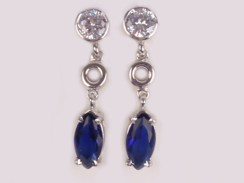Sapphire Cubic Zirconic  Earring