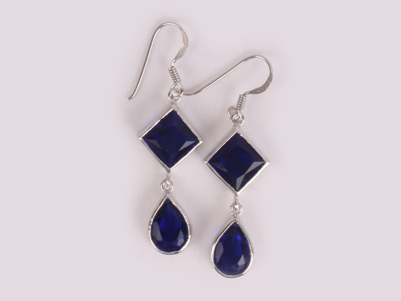 Sapphire Cubic Zirconic  Earring