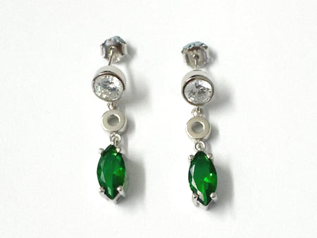 Emerald Cubic Zirconia Earring