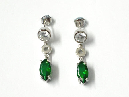 Emerald Cubic Zirconia Earring