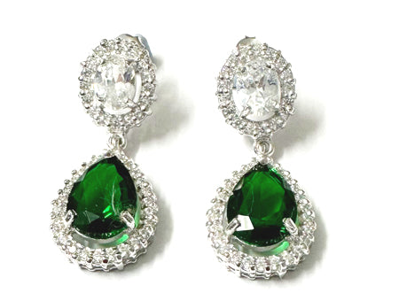 Emerald Cubic Zirconia Earring