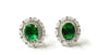 Emerald & White Cubic Zirconia Earring.