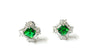 Emerald & White Cubic Zirconia Earring.