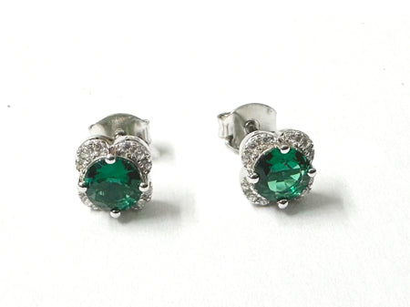 Emerald Cubic Zirconia Earring
