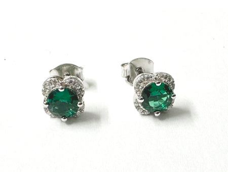 Emerald Cubic Zirconia Earring