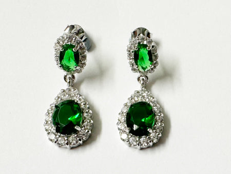 Emerald Cubic Zirconia Earring
