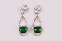 Emerald Cubic Zirconia EarrinG