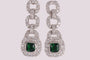 Emerald Cubic Zirconia Earring