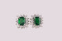 Emerald Cubic Zirconia Earring