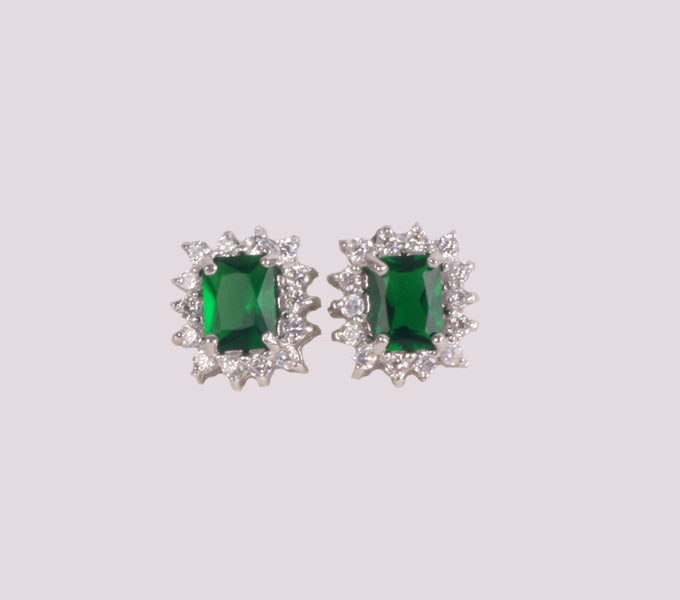 Emerald Cubic Zirconia Earring