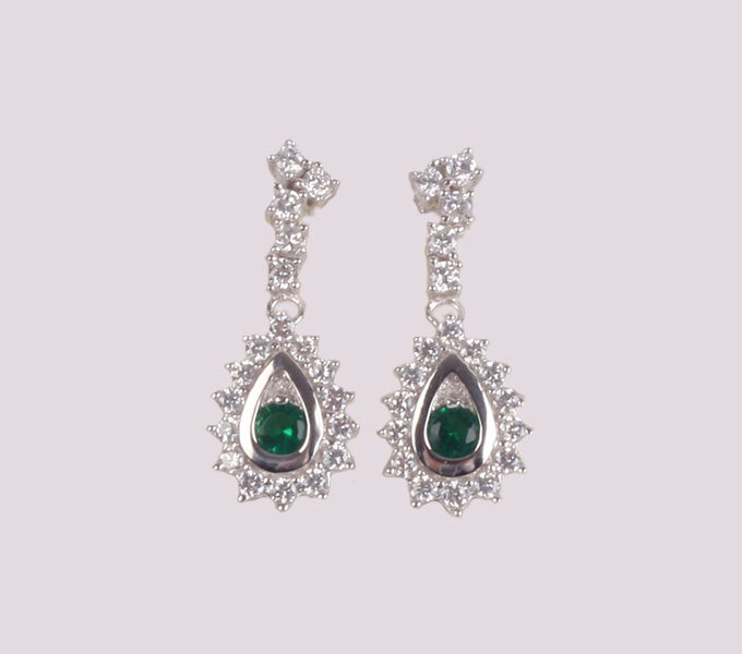 Emerald Cubic Zirconia Earring