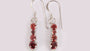 Garnet Cubic Zirconia Earring