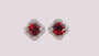 Garnet Cubic Zirconia Earring