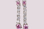 Pink Cubic Zirconia Earring