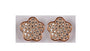A Silver with Rose Gold Plate Earring.