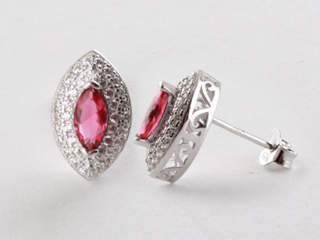 Ruby Cubic Zirconia Earring