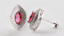 Ruby Cubic Zirconia Earring
