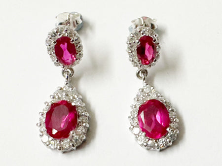 Ruby Cubic Zirconia Necklace