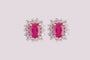 Ruby Cubic Zirconia Earring