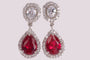 Ruby Cubic Zirconia Earring