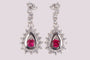 Ruby Cubic Zirconia Earring