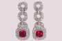 Ruby Cubic Zirconia Earring