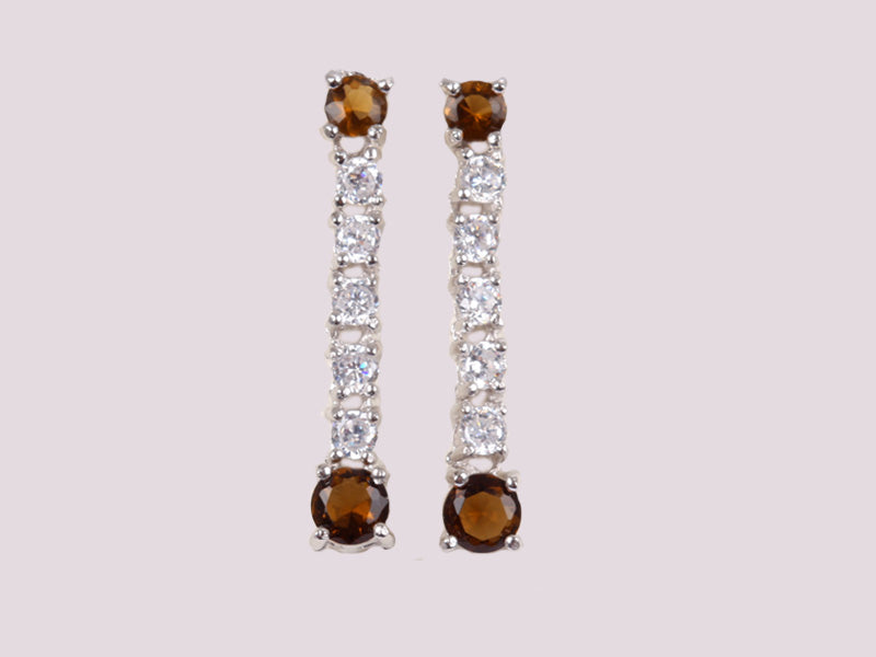 Champagne/Smokey Quartz Earring