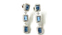 Sapphire & White Cubic Zirconia Silver Earring
