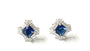 Sapphire & White Cubic Zirconia Earring.