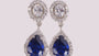 Sapphire Cubic Zirconic  Earring