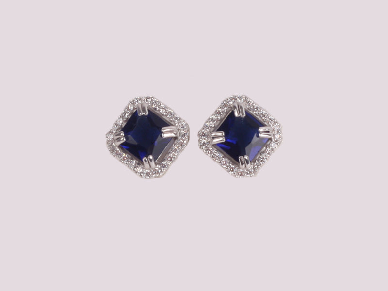 Sapphire Cubic Zirconic  Earring