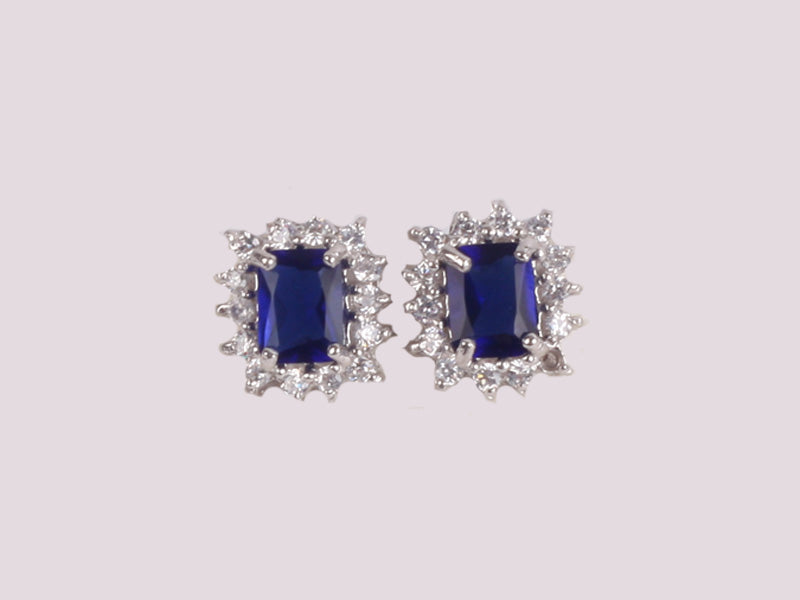 Sapphire Cubic Zirconic  Earring
