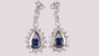 Sapphire Cubic Zirconic  Earring