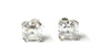 A Silver White Cubic Zirconia Earring
