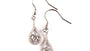 A White Cubic Zirconia Earring.